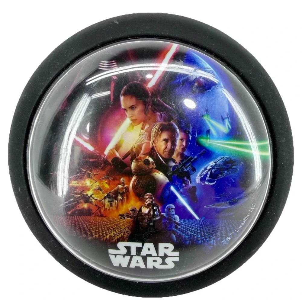 Star Wars The Force Awakens Night Light Battery Puck Light Rey Finn Han Solo BB8